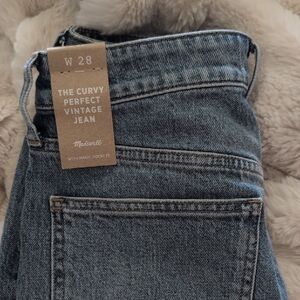 Madewell Women's Blue Curvy Perfect Vintage Jeans